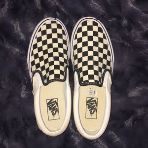 Vans Checkered Slip On Sneakers